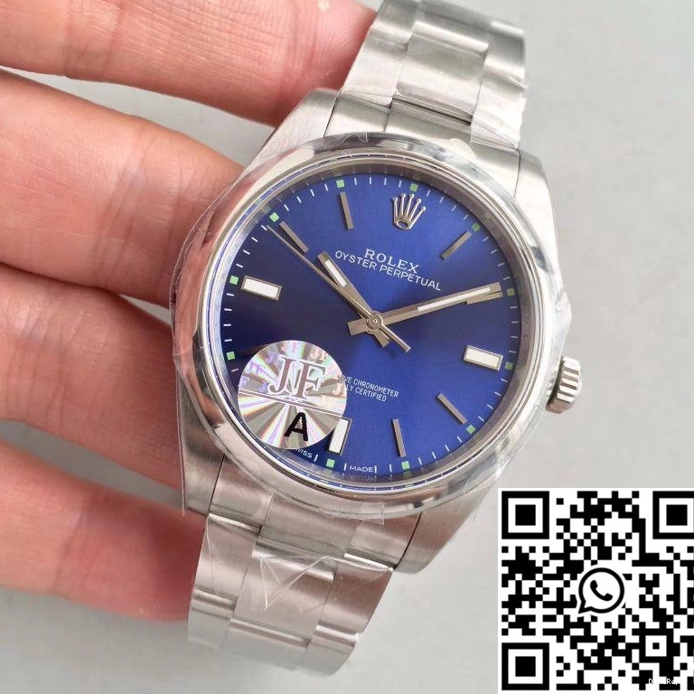 JF Perpetual Dial Oyster Factory 39 114300 Rolex Blue 1103